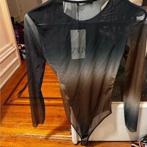 NWT sheer women’s bodysuit from Zara.